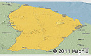 Savanna Style Panoramic Map of French Guiana