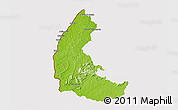Physical 3D Map of Apatou, cropped outside