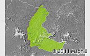 Physical 3D Map of Apatou, desaturated