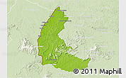 Physical 3D Map of Apatou, lighten