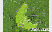 Physical 3D Map of Apatou, satellite outside
