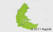 Physical 3D Map of Apatou, single color outside