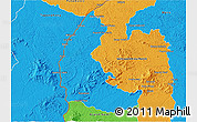 Political 3D Map of Apatou