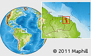 Physical Location Map of Mana