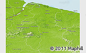 Physical Panoramic Map of Mana