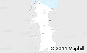 Silver Style Simple Map of Mana