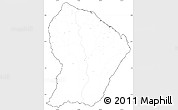 Blank Simple Map of French Guiana, cropped outside, no labels