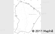Blank Simple Map of French Guiana, cropped outside