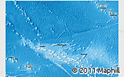 Physical 3D Map of French Polynesia, darken, desaturated, land only