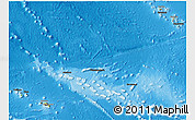 Physical 3D Map of French Polynesia, darken, semi-desaturated, land only