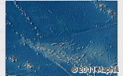 Shaded Relief 3D Map of French Polynesia, darken