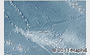 Shaded Relief 3D Map of French Polynesia, semi-desaturated
