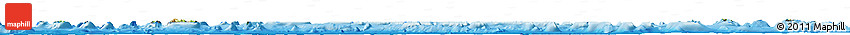 Physical Horizon Map of French Polynesia, darken, land only