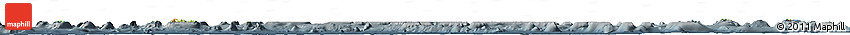 Physical Horizon Map of French Polynesia, darken, semi-desaturated
