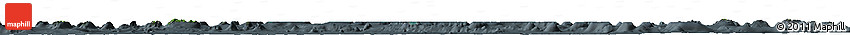 Satellite Horizon Map of French Polynesia, darken, semi-desaturated