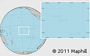 Blank Location Map of French Polynesia, gray outside