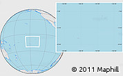 Gray Location Map of French Polynesia, lighten, semi-desaturated, land only