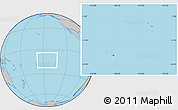 Gray Location Map of French Polynesia