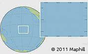 Gray Location Map of French Polynesia, savanna style outside, hill shading inside