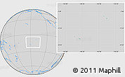 Savanna Style Location Map of French Polynesia, lighten, desaturated