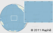 Savanna Style Location Map of French Polynesia, lighten, land only