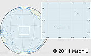 Savanna Style Location Map of French Polynesia, lighten