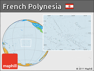 Savanna Style Location Map of French Polynesia, political outside