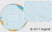 Savanna Style Location Map of French Polynesia, political outside