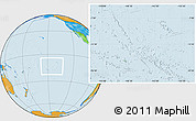 Savanna Style Location Map of French Polynesia, political outside