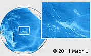 Shaded Relief Location Map of French Polynesia, lighten, semi-desaturated, land only