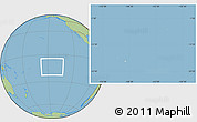 Shaded Relief Location Map of French Polynesia, savanna style outside