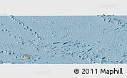 Savanna Style Panoramic Map of French Polynesia, single color outside