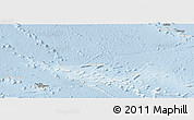 Shaded Relief Panoramic Map of French Polynesia, lighten