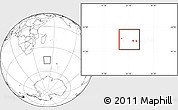 Blank Location Map of Crozet Archipelago