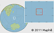 Savanna Style Location Map of Crozet Archipelago