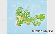 Physical 3D Map of Kerguelen