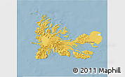 Savanna Style 3D Map of Kerguelen