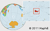 Political Location Map of Kerguelen