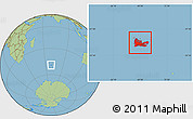 Savanna Style Location Map of Kerguelen