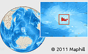 Shaded Relief Location Map of Kerguelen