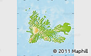 Physical Map of Kerguelen