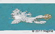 Satellite Panoramic Map of Kerguelen