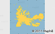 Savanna Style Simple Map of Kerguelen