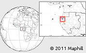 Blank Location Map of Libreville