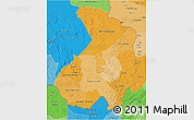 Political Shades 3D Map of Haut-Ogooue