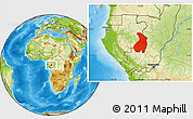 Physical Location Map of Haut-Ogooue