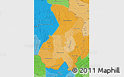 Political Shades Map of Haut-Ogooue