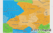 Political Shades Panoramic Map of Haut-Ogooue