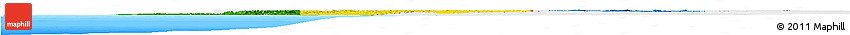 Flag Horizon Map of Gabon, single color outside, bathymetry sea, flag aligned to the middle