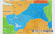 Political Shades 3D Map of Moyen Ogooue